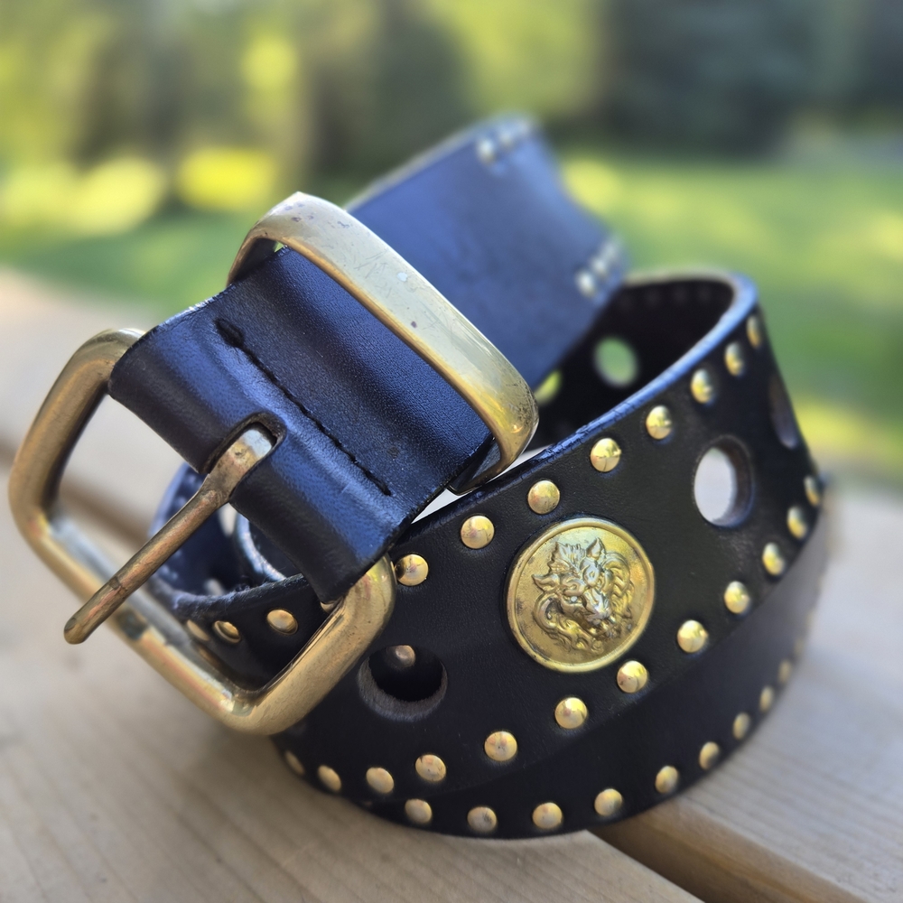 90s Versus Gianni Versace Lion Head Belt